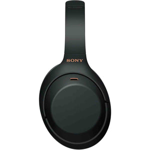 Sony WH-1000XM4 Wireless Noise Canceling Overhead Headphones with Mic for Phone-Call, Voice Control, With USB Wall Adapter and MicroFiber Cleaning Cloth - Bundle