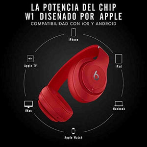 Beats Studio3 Wireless Over Ear Headphones - Red Latest Model