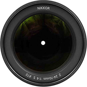 Nikon NIKKOR Z 24-70mm f/4 S Zoom Lens 20072 Intl Model Bundle + 64GB SD Card - Reconditioned Nikon