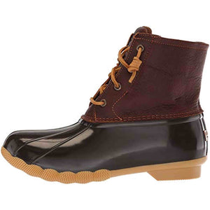Sperry Womens Saltwater Boots, Tan/Dark Brown, 6.5 - Used Sperry