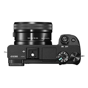 Sony Alpha a6300 Mirrorless Digital Camera with E PZ 16-50mm F3.5-5.6 OSS Power Zoom Lens Black - Used Sony
