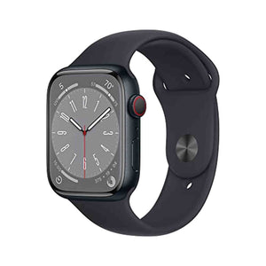Apple Watch Series 8 GPS + Cellular 45mm Smart Watch w/ Midnight Aluminum Case with Midnight Sport Band - M/L. - Used Apple