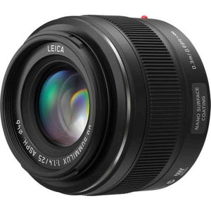 PANASONIC LUMIX G LEICA DG SUMMILUX LENS, 25MM, F1.4 ASPH, MIRRORLESS MICRO FOUR THIRDS, H-X025 - Reconditioned Panasonic