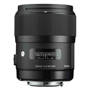 Sigma 340101 35mm F1.4 DG HSM Lens for Canon Black - Fixed - International Version No Warranty Sigma