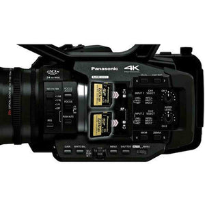 Panasonic AG-UX180 4K Premium Professional Camcorder Bundle with 1 Year Extended Warranty, Sony 128GB SDXC Memory Card,