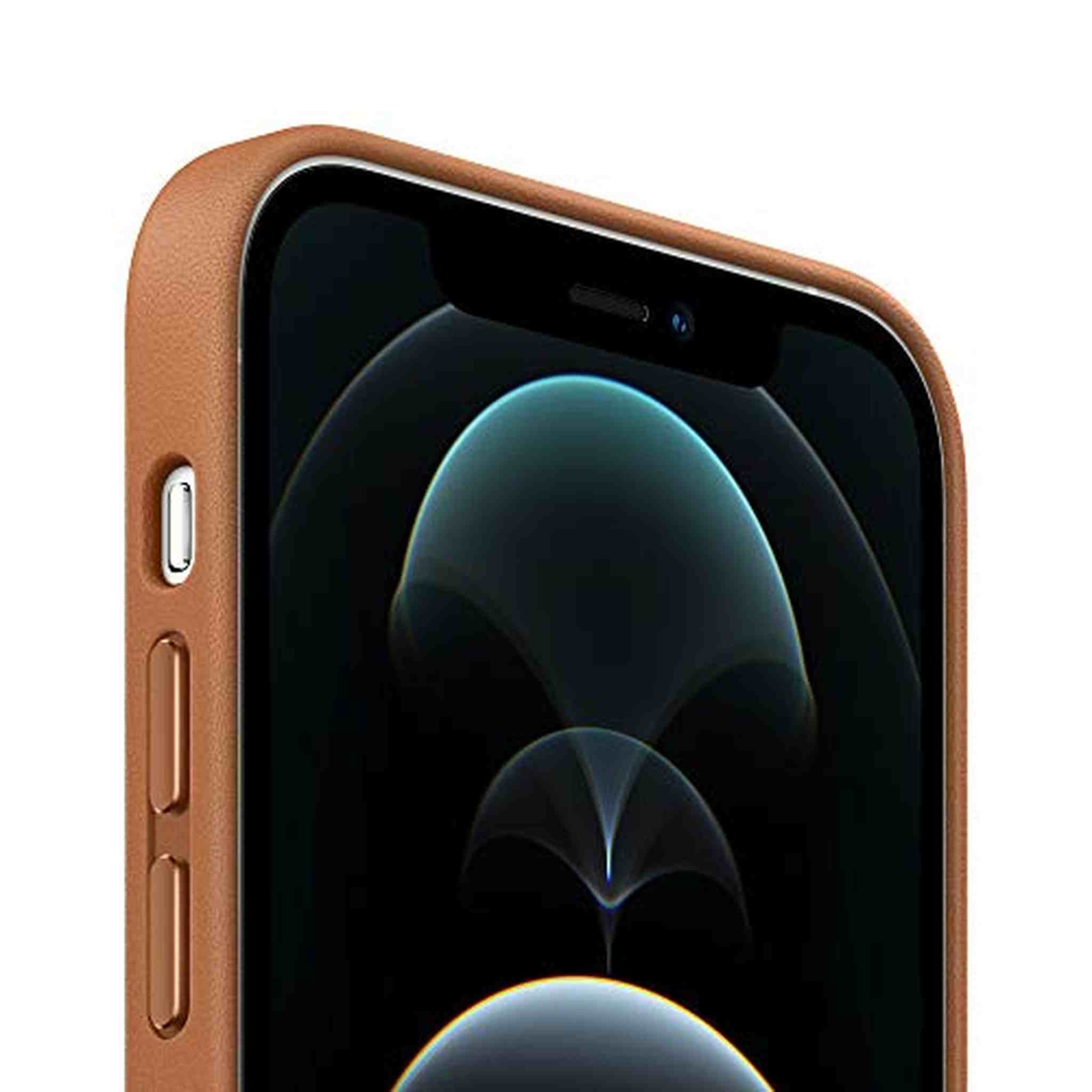 Apple iPhone 12 Pro Max Leather Case with MagSafe - Saddle Brown Apple