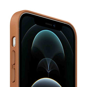 Apple iPhone 12 Pro Max Leather Case with MagSafe - Saddle Brown Apple