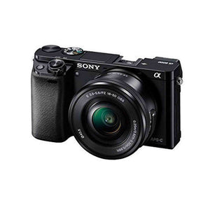 Sony Alpha a6000 Mirrorless Digitial Camera 24.3MP SLR Camera with 3.0-Inch LCD Black w/ 16-50mm Power Zoom Lens - Reconditioned Sony