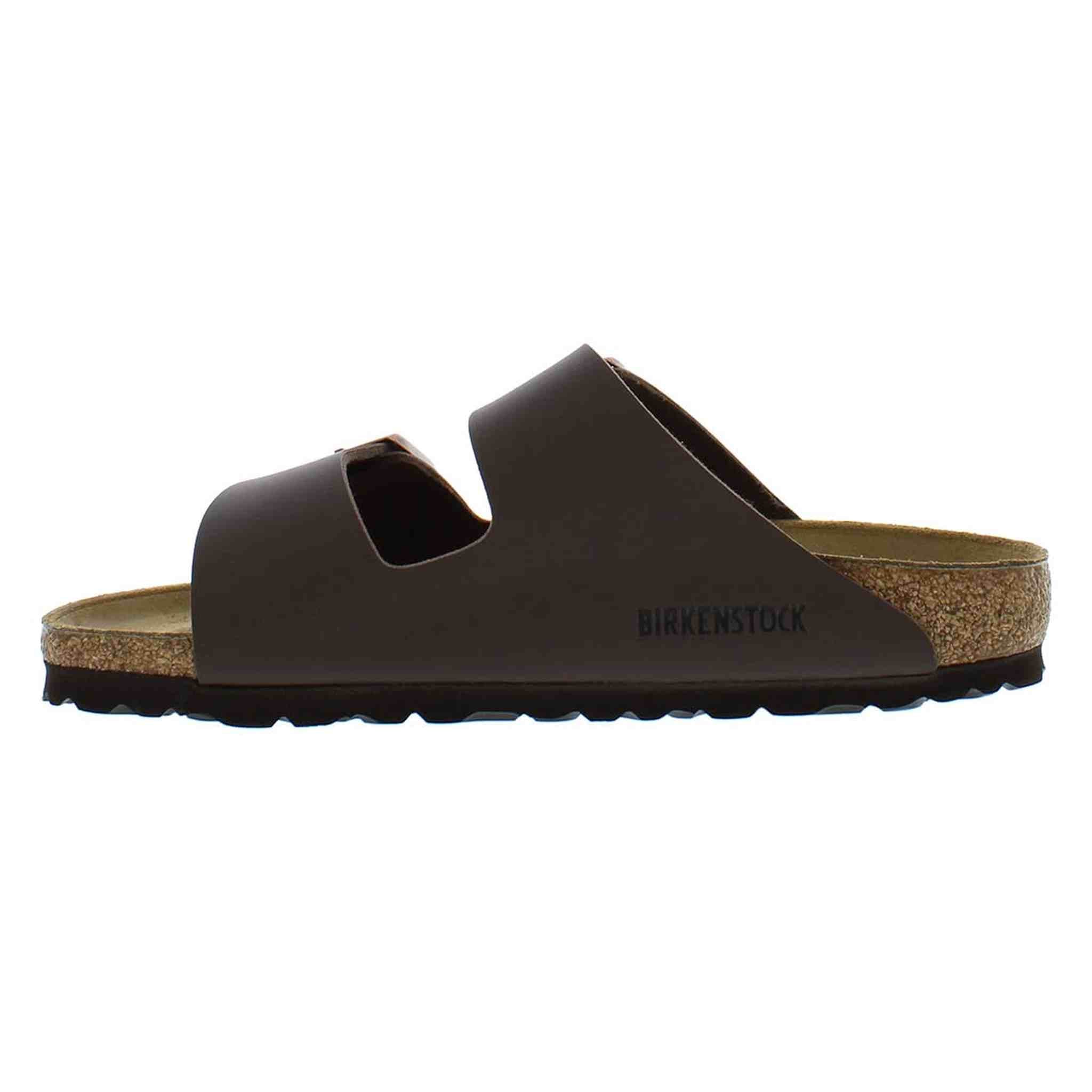 Birkenstock Unisex Arizona Dark Brown Leather Sandal 40 R EU Birkenstock