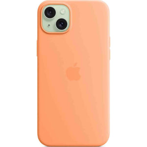 Apple iPhone 15 Plus Silicone Case with MagSafe - Orange Sorbet Apple