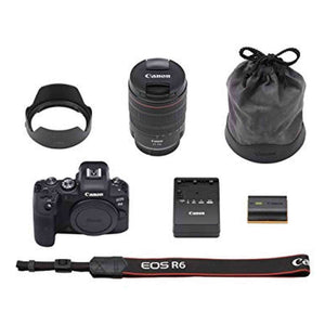 Canon EOS R6 Full-Frame Mirrorless Camera + RF24-105mm F4 L is USM Lens Kit - Reconditioned Canon