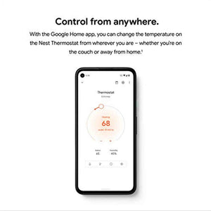 Google Nest Smart Thermostat - Snow Google