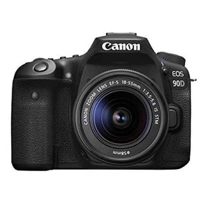 Canon EOS 90D 32.5MP Digital SLR Camera - Black Kit with 18-55mm f/3.5-5.6 IS - Refurbished - Like New Canon