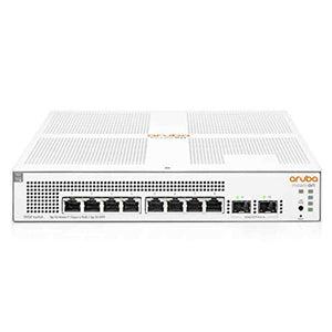 HPE Networking Instant On Switch Series 1930 8-Port Gb Smart-Managed Layer 2+ Ethernet Switch with PoE | 8X 1G | 2X SFP | 8X CL4 PoE 124W | US Cord JL681A#ABA Aruba a Hewlett Packard Enterprise company