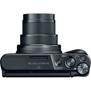 Canon PowerShot SX740 HS Digital Camera Black 2955C001 + 64GB Card + More - Reconditioned Canon