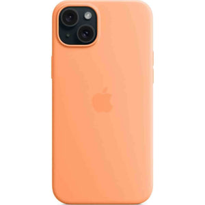 Apple iPhone 15 Plus Silicone Case with MagSafe - Orange Sorbet Apple