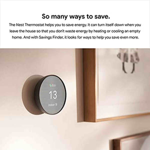 Google Nest Smart Thermostat - Snow Google