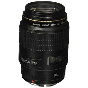 Canon 4657A006-cr EF 100mm F/2.8 Macro USM Fixed Lens for SLR Cameras - Reconditioned Canon