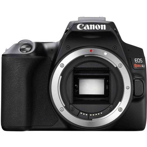 Canon EOS Rebel SL3 DSLR Camera (Black, Body Only) Bundle with 2x64GB Memory Card + Battery for CanonLPE17 + LCD Screen