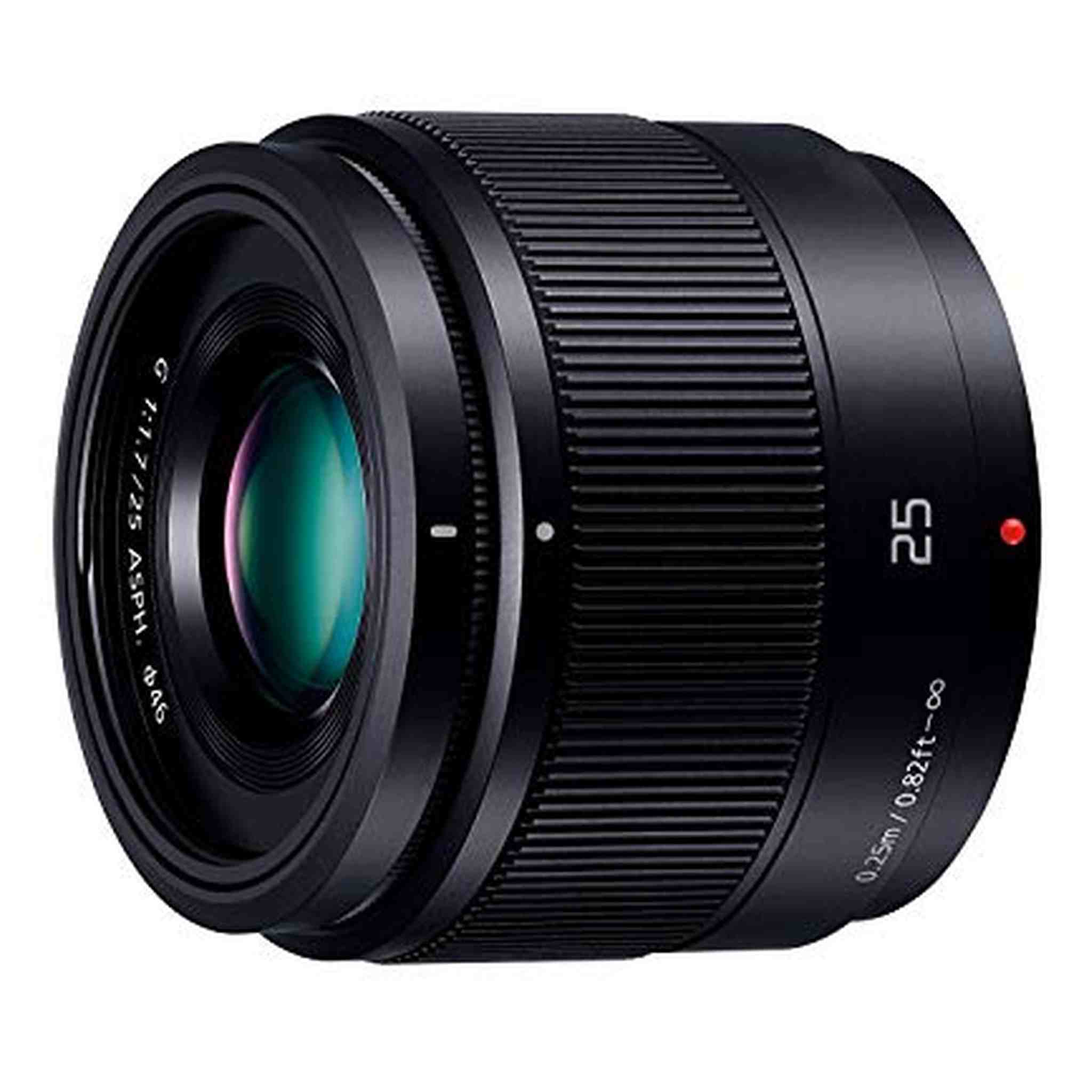Panasonic Micro Four Thirds 25mm for System F1.7 Single-focus standard lens LUMIX G ASPH. Black H-H025-K - International Panasonic