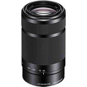 Sony Alpha a5100 Mirrorless Digital Camera with 16-50mm Lens Black + Sony E 55-210mm f/4.5-6.3 OSS E-Mount Lens 16GB B SONY