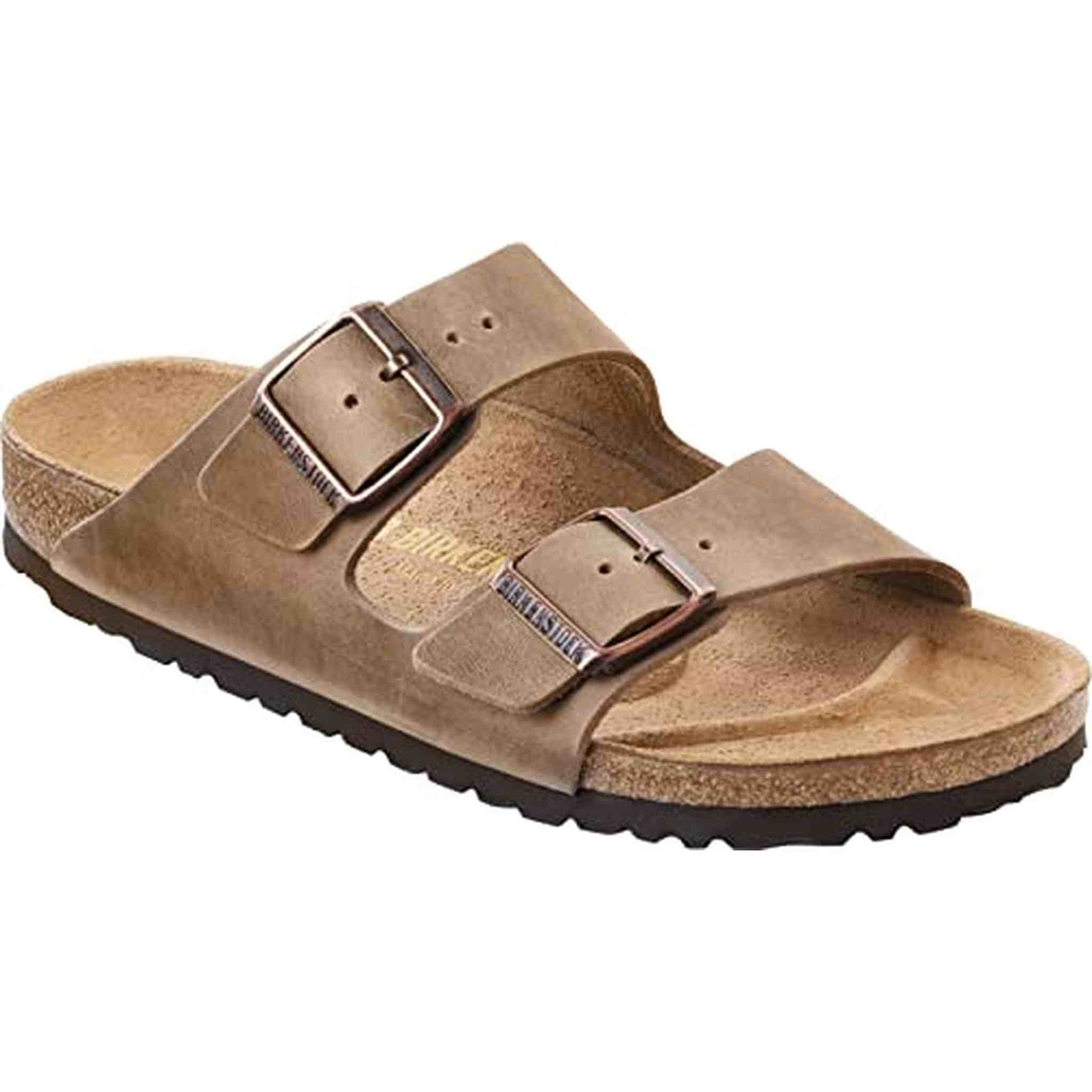 Birkenstock Unisex Arizona BS Soft Footbed Oiled Leather Faded Khaki Sandals 7 W / 5 M US Birkenstock