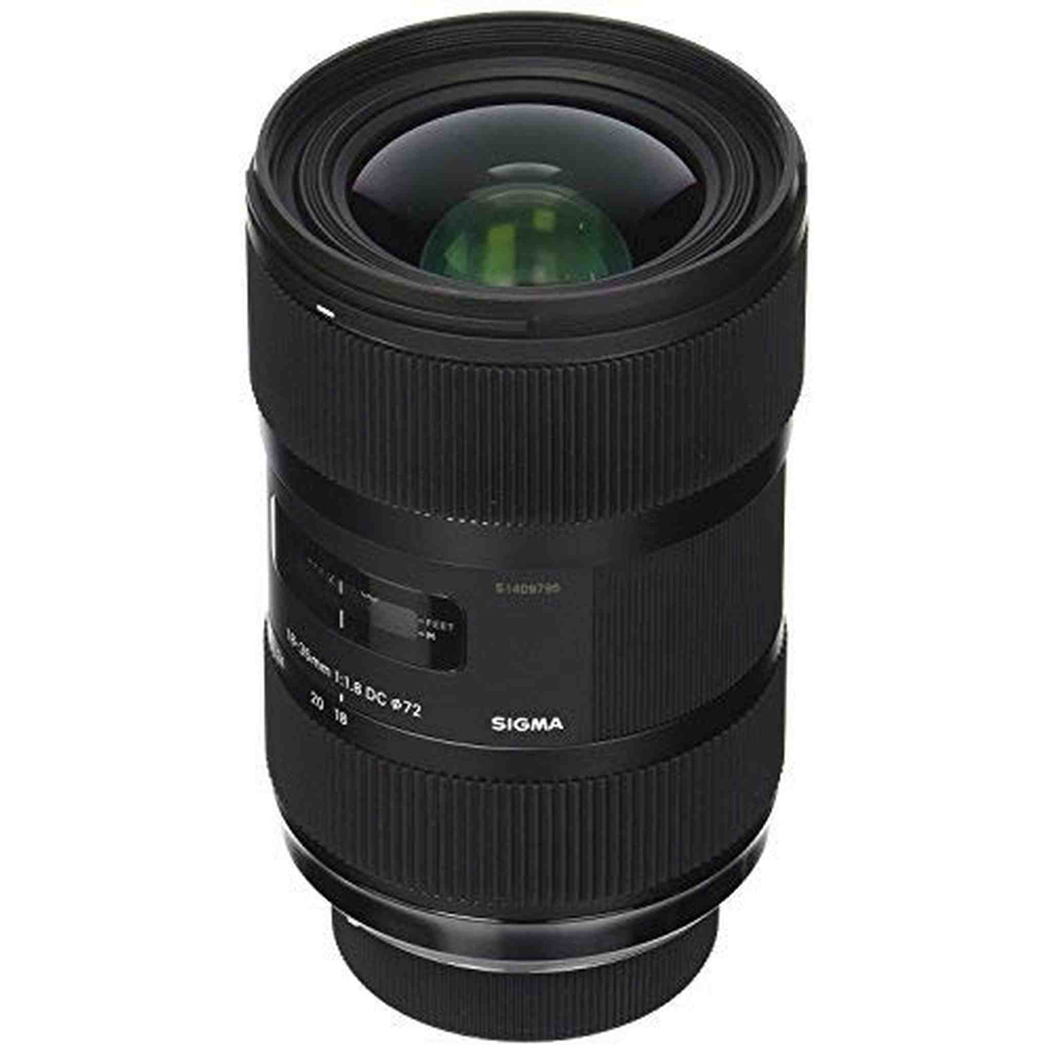 Sigma 210306 18-35mm F1.8 DC HSM Lens for Nikon APS-C DSLRs Black - International Version No Warranty