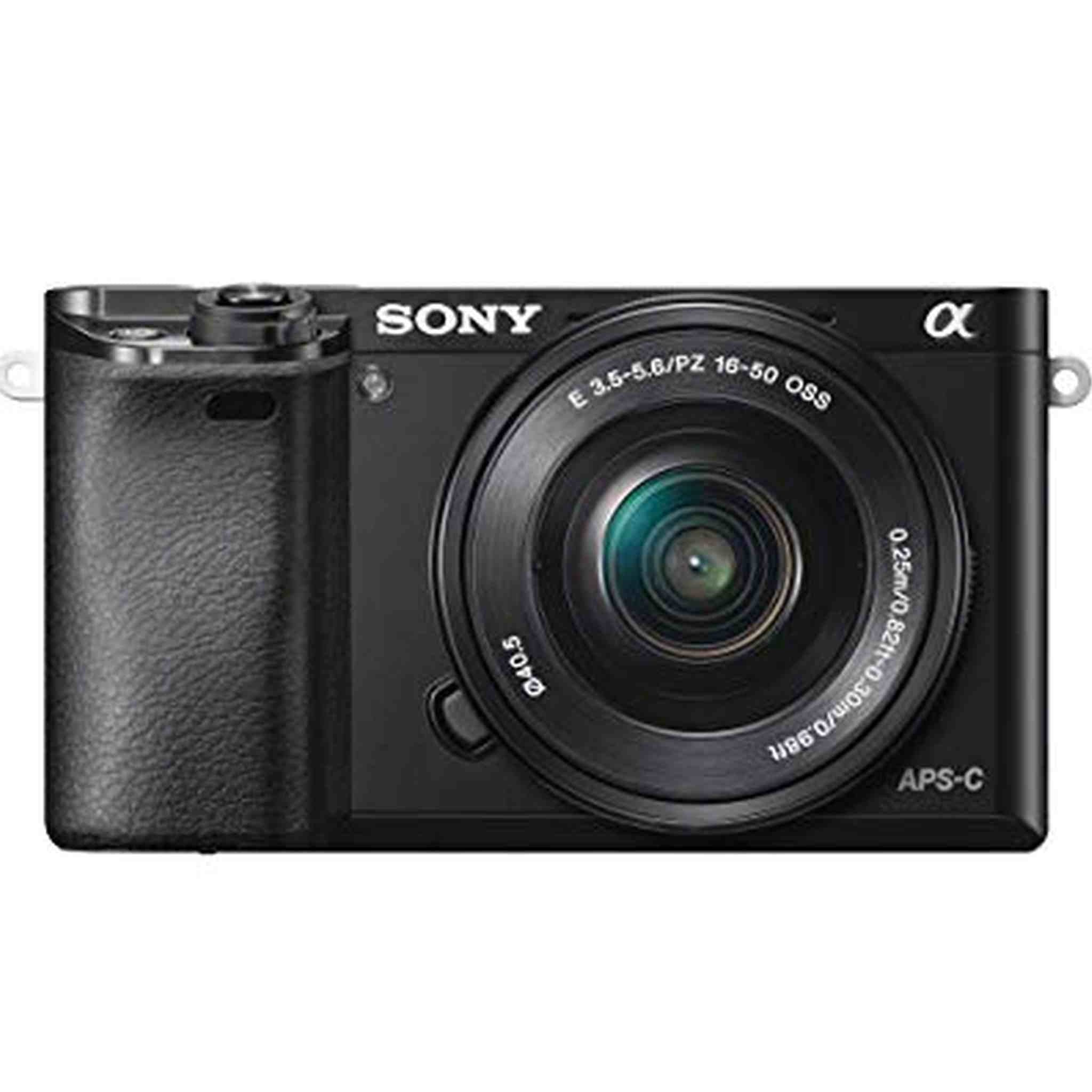 Sony Alpha a6000 Mirrorless Digital Camera 24.3MP SLR Camera with 3.0-Inch LCD Black w/16-50mm Power Zoom Lens Sony