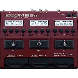 Zoom B3n Bass Guitar Multi-Effects Processor Pedal, With 60+ Built-in effects, Amp Modeling, Stereo Effects, Looper, Rhythm Section, Tuner Zoom