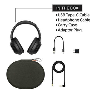 Sony WH-1000XM4 Wireless Industry Leading Noise Canceling Overhead Headphones with Mic for Phone-Call and Alexa Voice Control, Silver - Reconditioned Sony