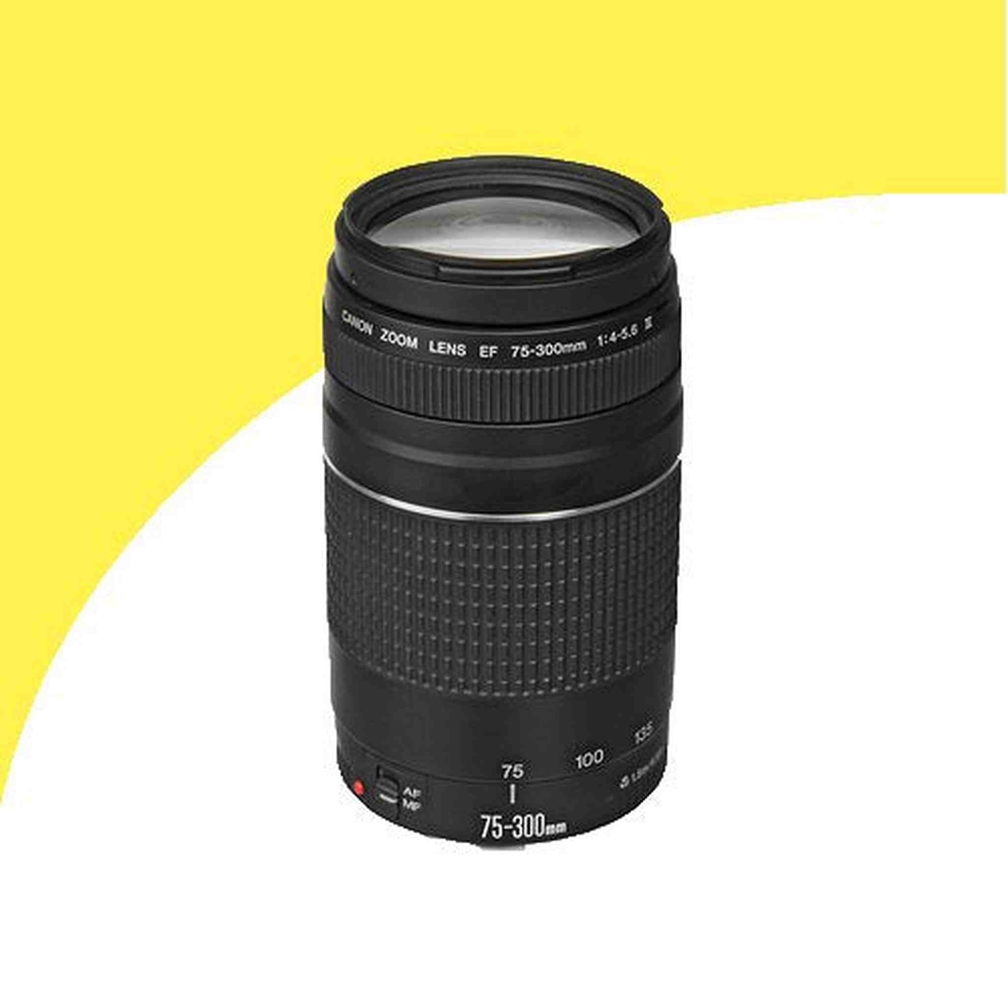 Canon EOS 7D 18 MP CMOS Digital SLR Camera w/Canon EF-S 18-55mm f/3.5-5.6 is Lens & Canon EF 75-300mm f/4-5.6 III Telephoto Zoom Lens LPE6 Battery/Charger Wide Angle/Telephoto Lenses Filter Kit 16G Canon