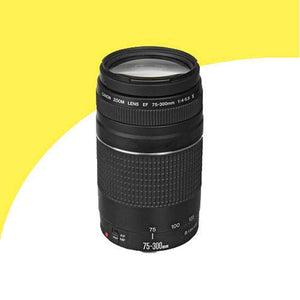 Canon EOS 7D 18 MP CMOS Digital SLR Camera w/Canon EF-S 18-55mm f/3.5-5.6 is Lens & Canon EF 75-300mm f/4-5.6 III Telephoto Zoom Lens LPE6 Battery/Charger Wide Angle/Telephoto Lenses Filter Kit 16G Canon