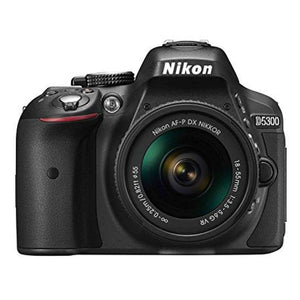 Nikon D5300 Digital SLR Camera - Black 24.2 MP, AF-P 18-55mm VR Lens Kit 3-Inch LCD Screen - International Version No - Used Nikon