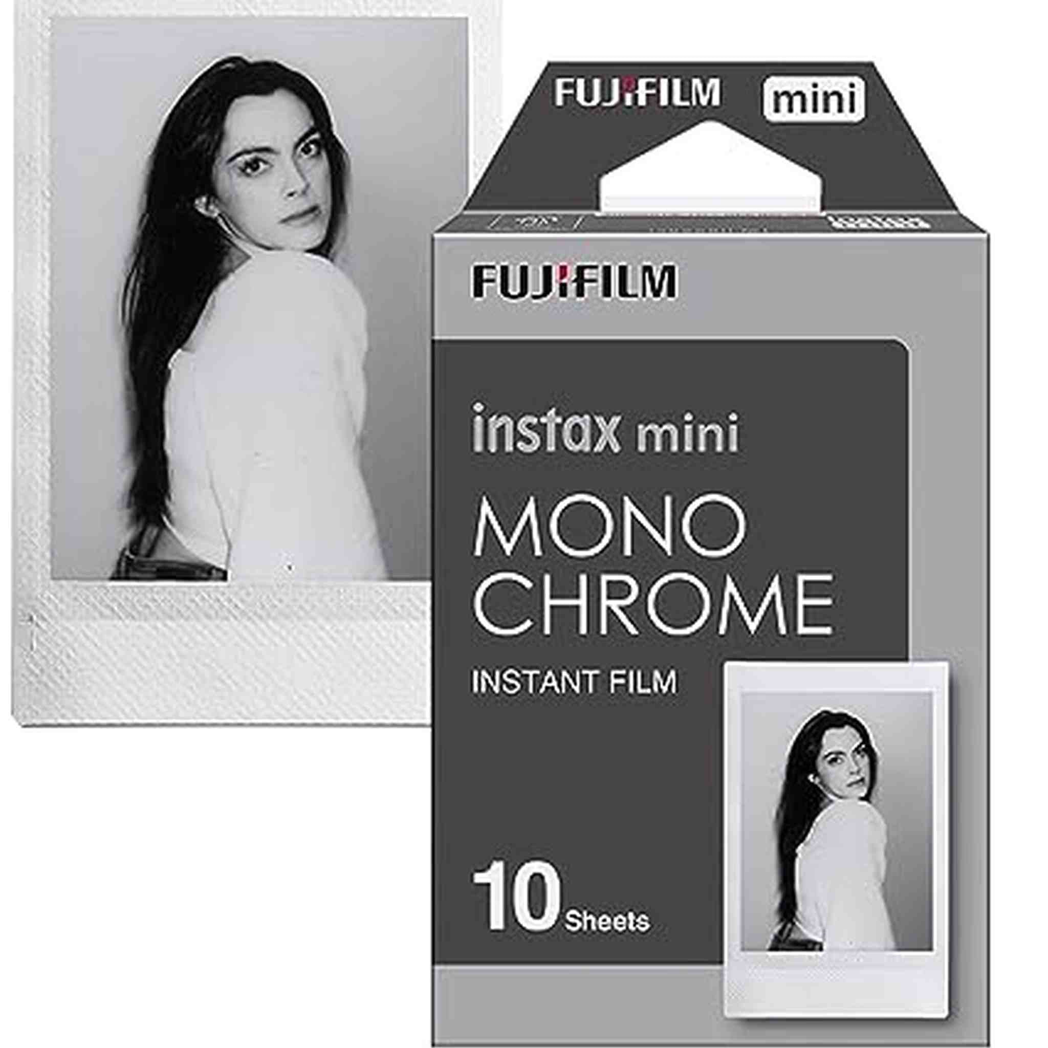 FUJIFILM Instax Mini Monochrome Film - 10 Exposures instax