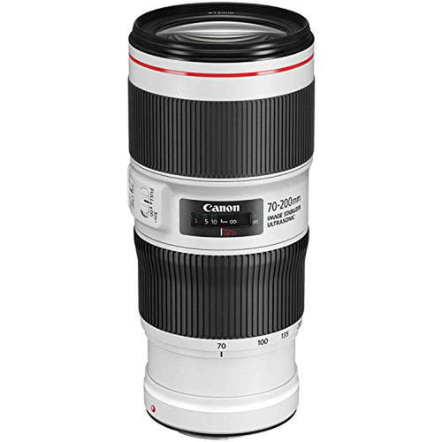 Canon EF 70-200mm f/4L is II USM Lens Bundle w/ 3 Piece Filter Kit Color Multicoated 6 Piece Filter Kit (International M