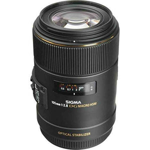 Sigma 258306 105mm F2.8 EX DG OS HSM Macro Lens for Nikon DSLR Camera - International Version No Warranty Sigma