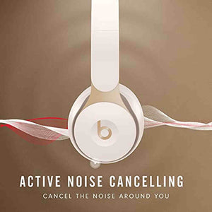 Beats Solo Pro Wireless Noise Cancelling Bluetooth On-Ear Headphones -Ivory Beats