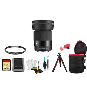 Sigma 30mm f/1.4 DC DN Contemporary Lens FUJIFILM X with Memory Card SIGMA