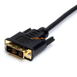 CMPLE - HDMI to DVI Adapter Cable Bi Directional High Speed Monitor Cable for PC Laptop HDTV Projector - 6 feet Cmple