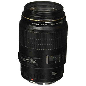 Canon 4657A006-cr EF 100mm F/2.8 Macro USM Fixed Lens for SLR Cameras - Reconditioned Canon