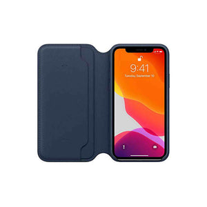 Apple Leather Folio for iPhone 11 Pro - Deep Sea Blue - Refurbished Apple