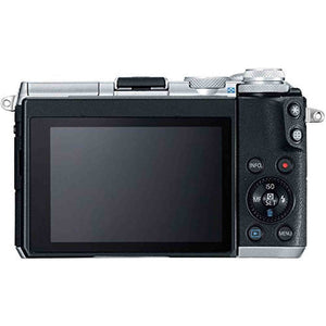 Canon EOS M6 Mirrorless Digital Camera with 15-45mm Lens Silver Advanced Bundle - International Model Canon