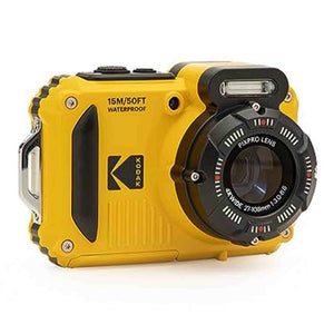KODAK PIXPRO WPZ2 Rugged Waterproof Shockproof Dustproof WiFi Digital Camera 16MP 4X Optical Zoom 1080P Full HD Video Vlogging Camera 2.7" LCD Yellow KODAK