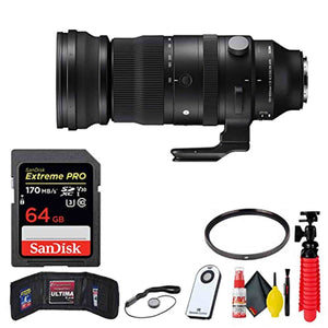 Sigma 150-600mm f/5-6.3 DG DN OS Sports Lens for Sony E + Accessories