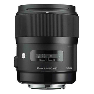 Sigma 340101 35mm F1.4 DG HSM Lens for Canon Black - Fixed - International Version No Warranty Sigma