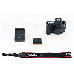 Canon EOS 80D DSLR Camera Body Only + 1 Year Warranty Canon
