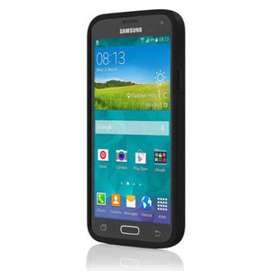 Incipio Stowaway Credit Card Case for Samsung Galaxy S5 - Retail Packaging - Black/Black - Used Incipio