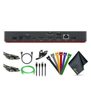Lenovo ThinkPad Universal Thunderbolt 4 Dock 40B00135US+ DisplayPort Cable+ more Lenovo