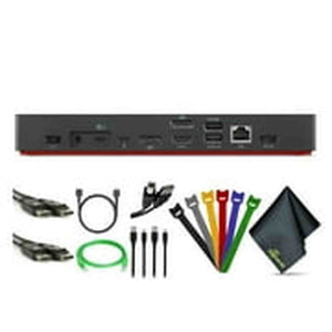 Lenovo ThinkPad Universal Thunderbolt 4 Dock 40B00135US+ DisplayPort Cable+ more Lenovo