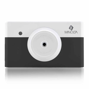 Minolta Instapix Print Camera with Printer Charcoal , Camera Bag, Diginerds Microfiber Cleaning Cloth, 2x Instapix 2 pack Instaprint mini Cartridges 20 Photo Print , Bundle Minolta